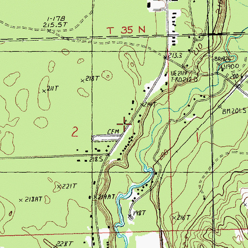 Topographic Map of Kingdom Hall of Jehovah's Witnesses, MI