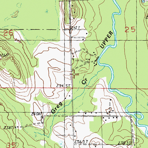 Topographic Map of Midway Post Office (historical), MI