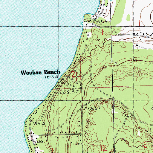 Topographic Map of Harmon Grave, MI