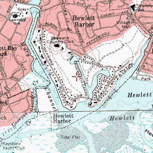 Topographic Map of Lake Kathleen Golf Course (historical), NY