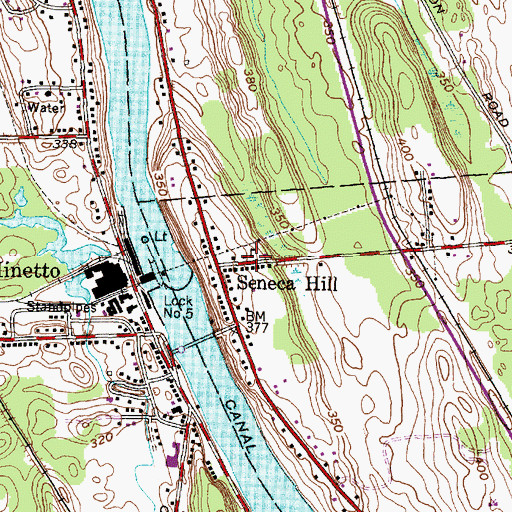 Topographic Map of School Number 2 (historical), NY