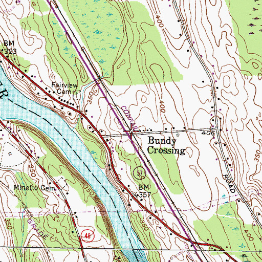 Topographic Map of School Number 12 (historical), NY