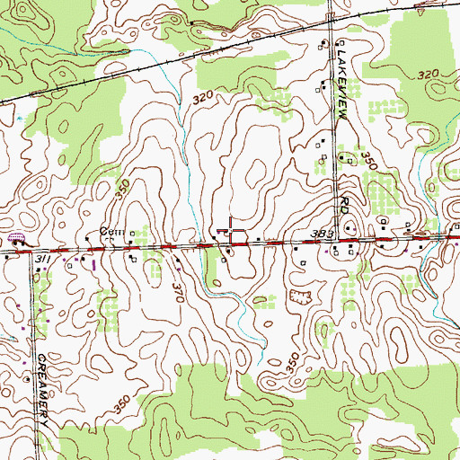 Topographic Map of School Number 13 (historical), NY