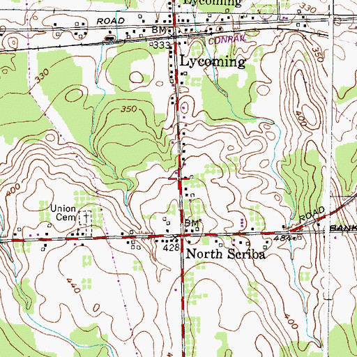 Topographic Map of School Number 14 (historical), NY