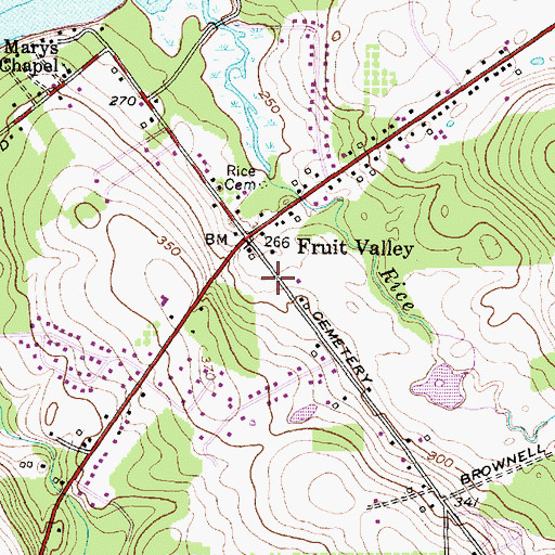 Topographic Map of School Number 2 (historical), NY