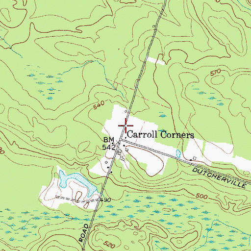 Topographic Map of School Number 5 (historical), NY