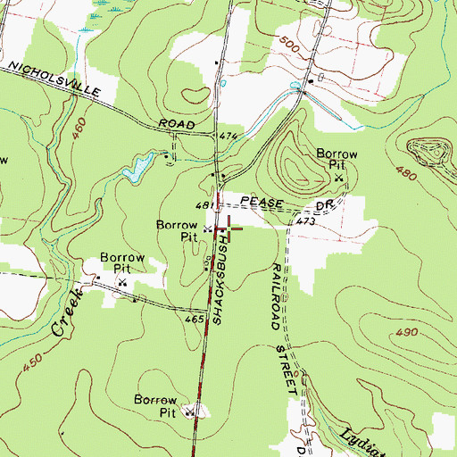 Topographic Map of School Number 7 (historical), NY