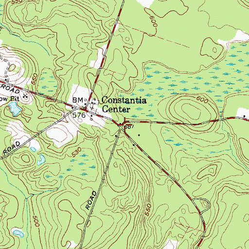 Topographic Map of School Number 8 (historical), NY