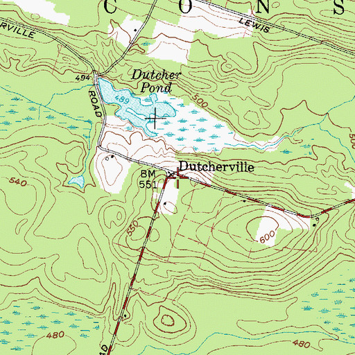 Topographic Map of School Number 10 (historical), NY