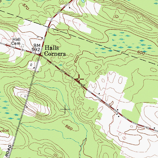 Topographic Map of School Number 13 (historical), NY