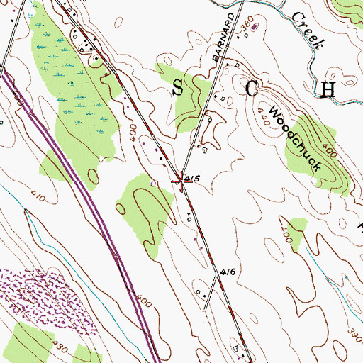 Topographic Map of School Number 3 (historical), NY