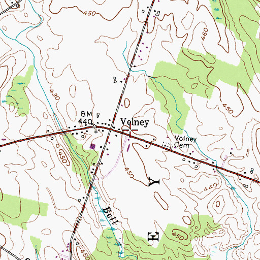 Topographic Map of School Number 3 (historical), NY