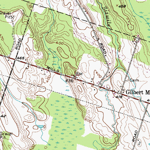 Topographic Map of School Number 5 (historical), NY