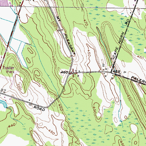 Topographic Map of School Number 6 (historical), NY