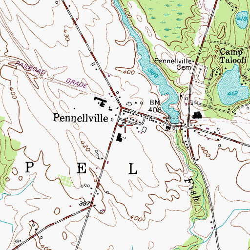 Topographic Map of School Number 7 (historical), NY