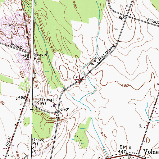 Topographic Map of School Number 8 (historical), NY