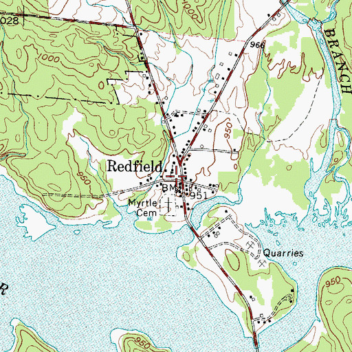 Topographic Map of School Number 1 (historical), NY