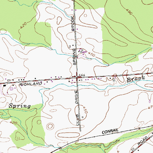Topographic Map of School Number 13 (historical), NY