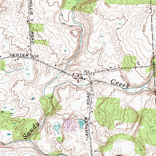 Topographic Map of School Number 1 (historical), NY
