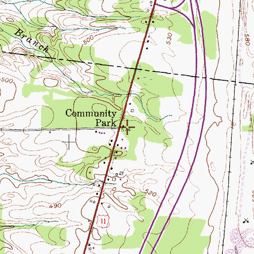 Topographic Map of School Number 10 (historical), NY