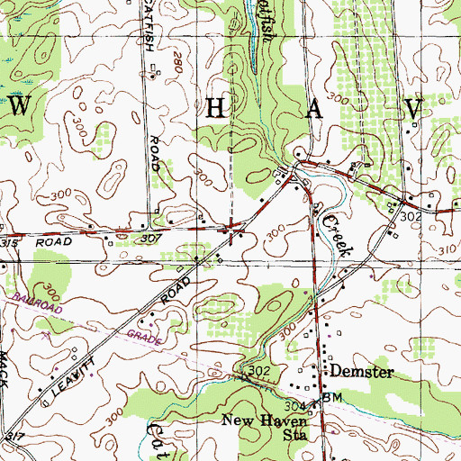 Topographic Map of School Number 4 (historical), NY