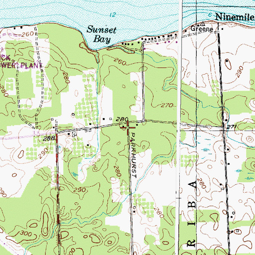 Topographic Map of School Number 15 (historical), NY