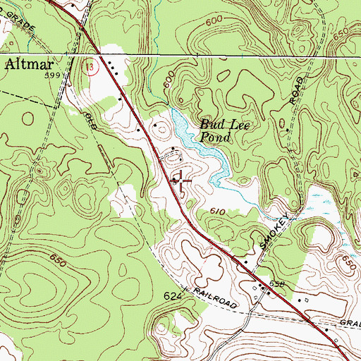 Topographic Map of Bethel Church (historical), NY