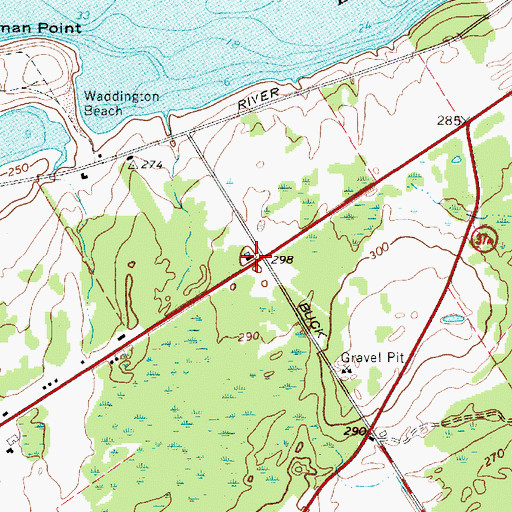 Topographic Map of School Number 2 (historical), NY