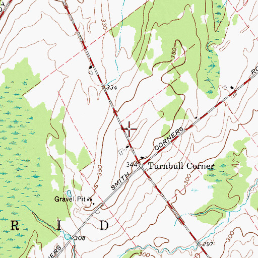 Topographic Map of School Number 8 (historical), NY
