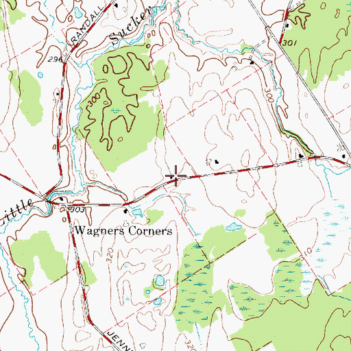 Topographic Map of School Number 12 (historical), NY