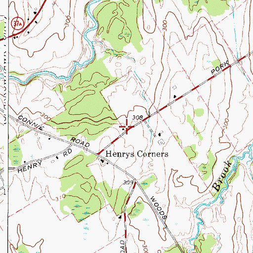 Topographic Map of School Number 13 (historical), NY