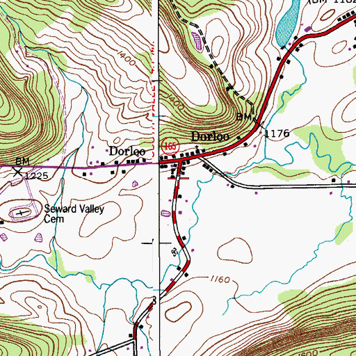 Topographic Map of School Number 7 (historical), NY