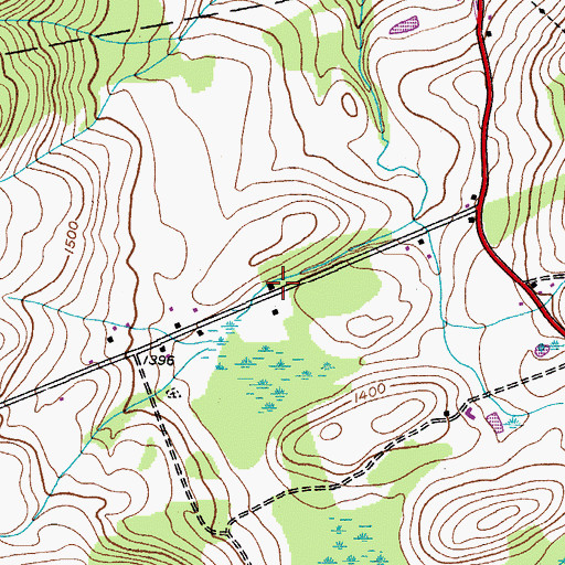 Topographic Map of School Number 12 (historical), NY