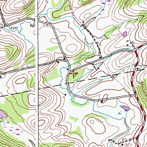 Topographic Map of School Number 14 (historical), NY