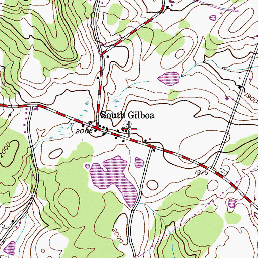 Topographic Map of School Number 14 (historical), NY