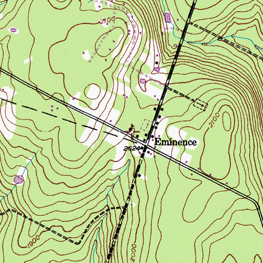 Topographic Map of School Number 8 (historical), NY