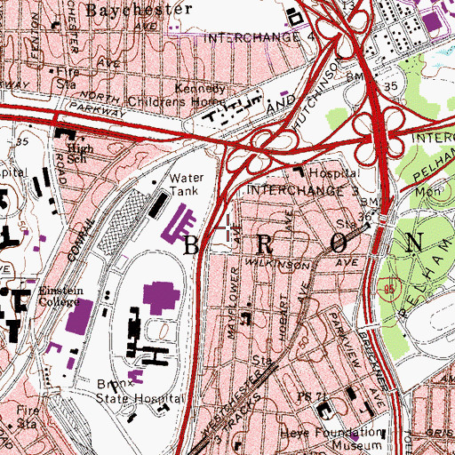 Topographic Map of Colucci Playground, NY