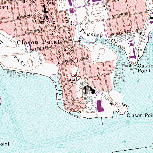 Topographic Map of Harding Park, NY