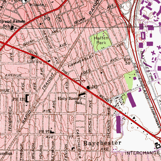Topographic Map of Lynch Triangle, NY