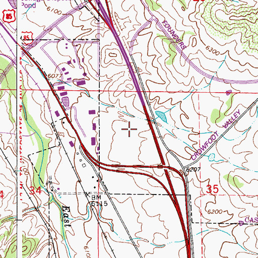 Topographic Map of Douglas County Sheriff's Office - Civil, CO
