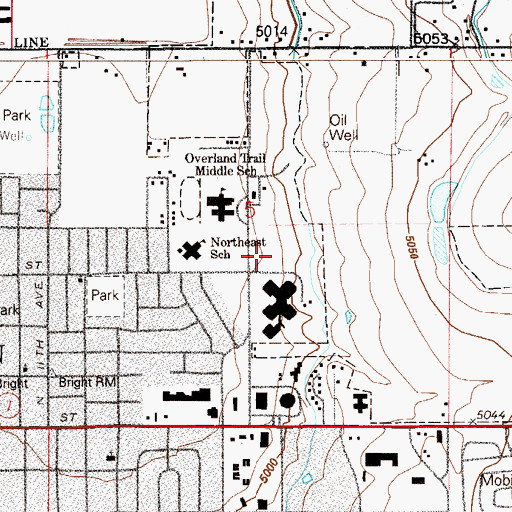 Topographic Map of Adams County Sheriff's Office Headquarters, CO