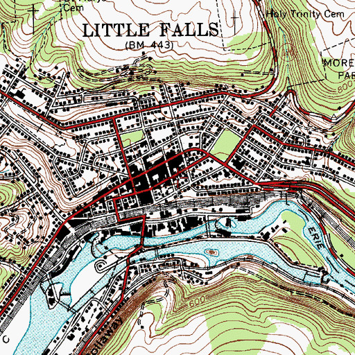 Topographic Map of Saint Paul's Universalist Church, NY