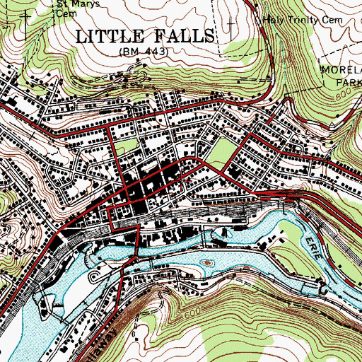 Topographic Map of Saint Joseph's Convent (historical), NY