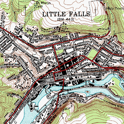 Topographic Map of Rialto Theatre, NY