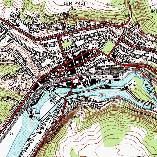 Topographic Map of Clinton Park, NY