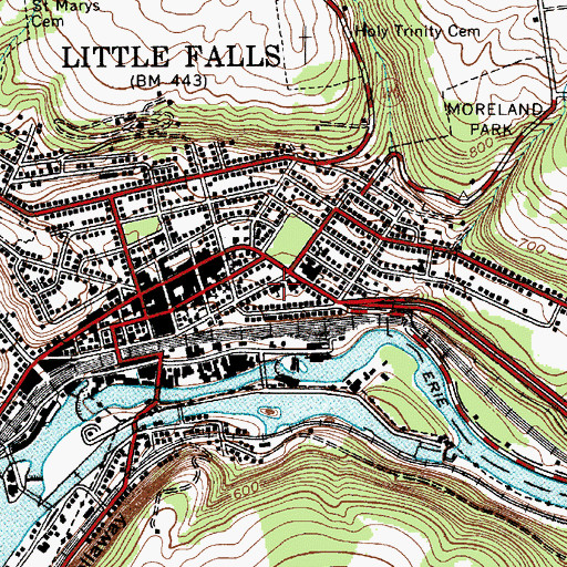 Topographic Map of Saint Mary's Academy (historical), NY