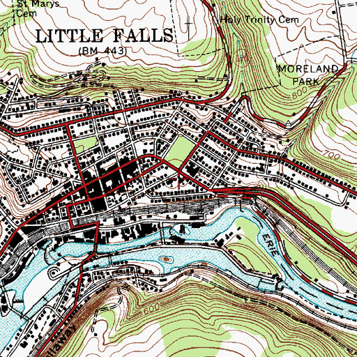 Topographic Map of Saint Mary's Convent (historical), NY