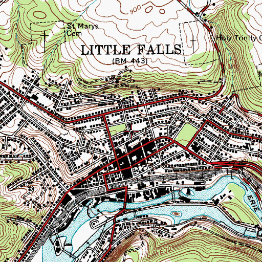 Topographic Map of First Presbyterian Church, NY