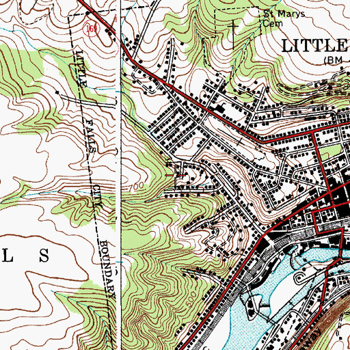 Topographic Map of Skinner Park, NY