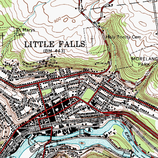 Topographic Map of Polish National Catholic Church, NY